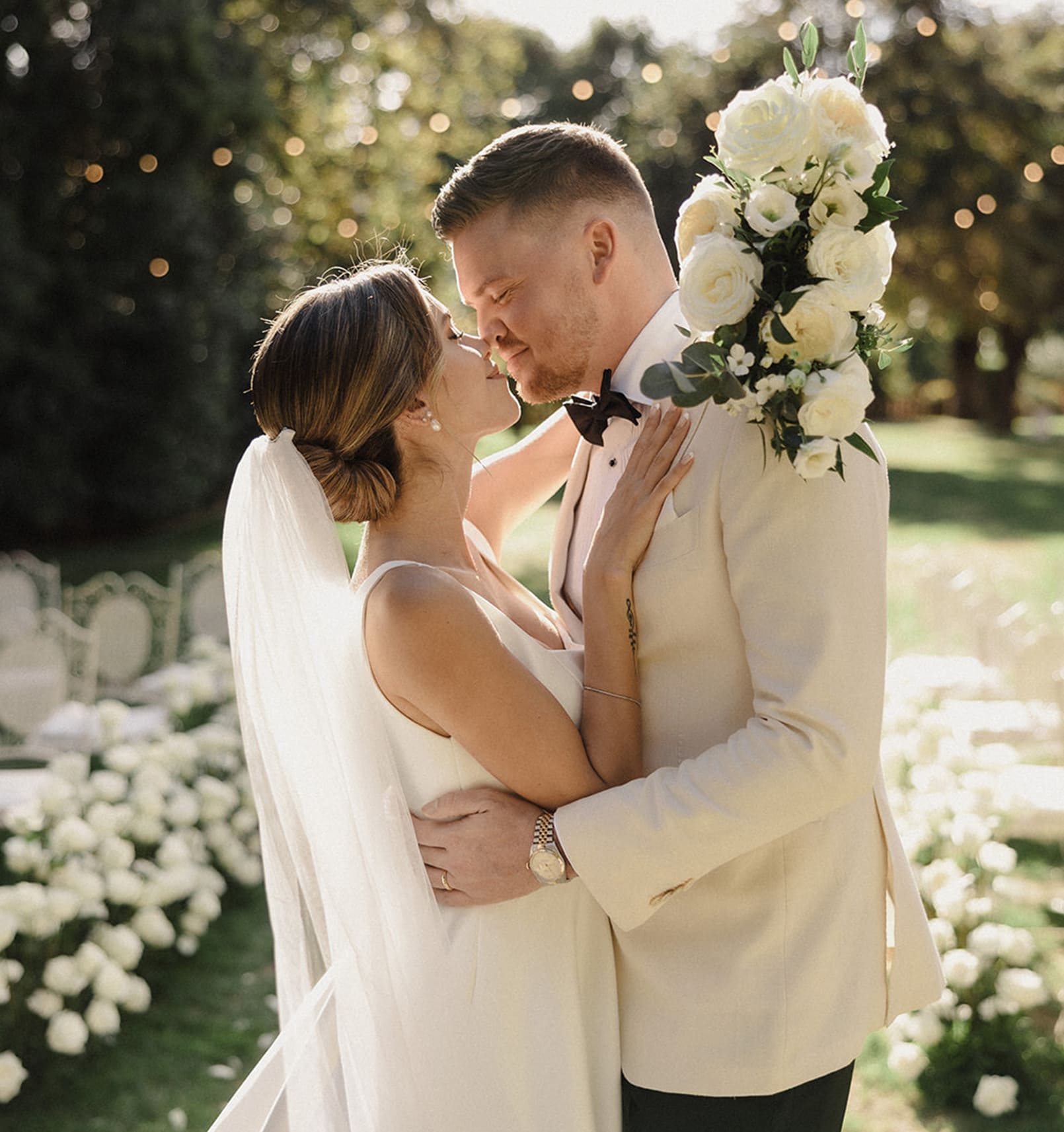 Wedding light and cinematic composition
